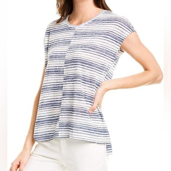 Vince Camuto Tops - Vince Camuto Womens Misaligned Pullover Blouse